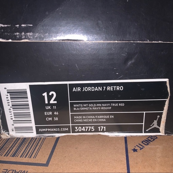 Air Jordan 7 Retro Olympic 2004 - Picture 6 of 7